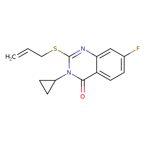 3-cyclopropyl-7-fluoro-2-(prop-2-en-1-ylsulfanyl)-3,4-dihydroquinazolin-4-one