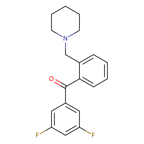 3',5'-Difluoro-2-piperidinomethyl benzophenone
