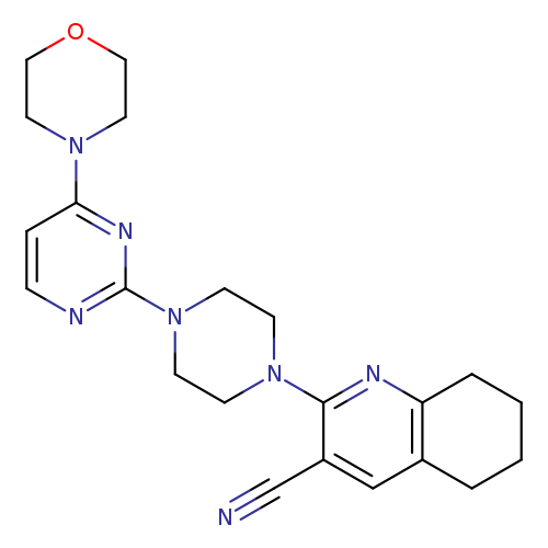 2-{4-[4-(morpholin-4-yl)pyrimidin-2-yl]piperazin-1-yl}-5,6,7,8-tetrahydroquinoline-3-carbonitrile