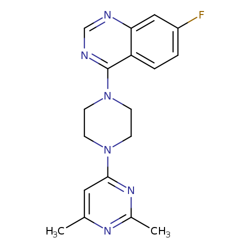 4-[4-(2,6-dimethylpyrimidin-4-yl)piperazin-1-yl]-7-fluoroquinazoline