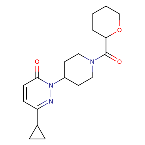 6-cyclopropyl-2-[1-(oxane-2-carbonyl)piperidin-4-yl]-2,3-dihydropyridazin-3-one