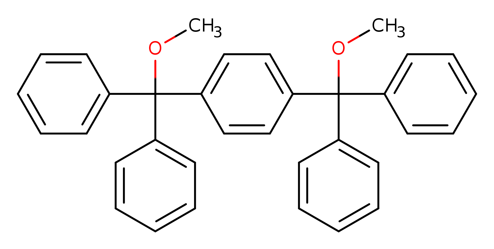 Benzene,1,4-bis(methoxydiphenylmethyl)-