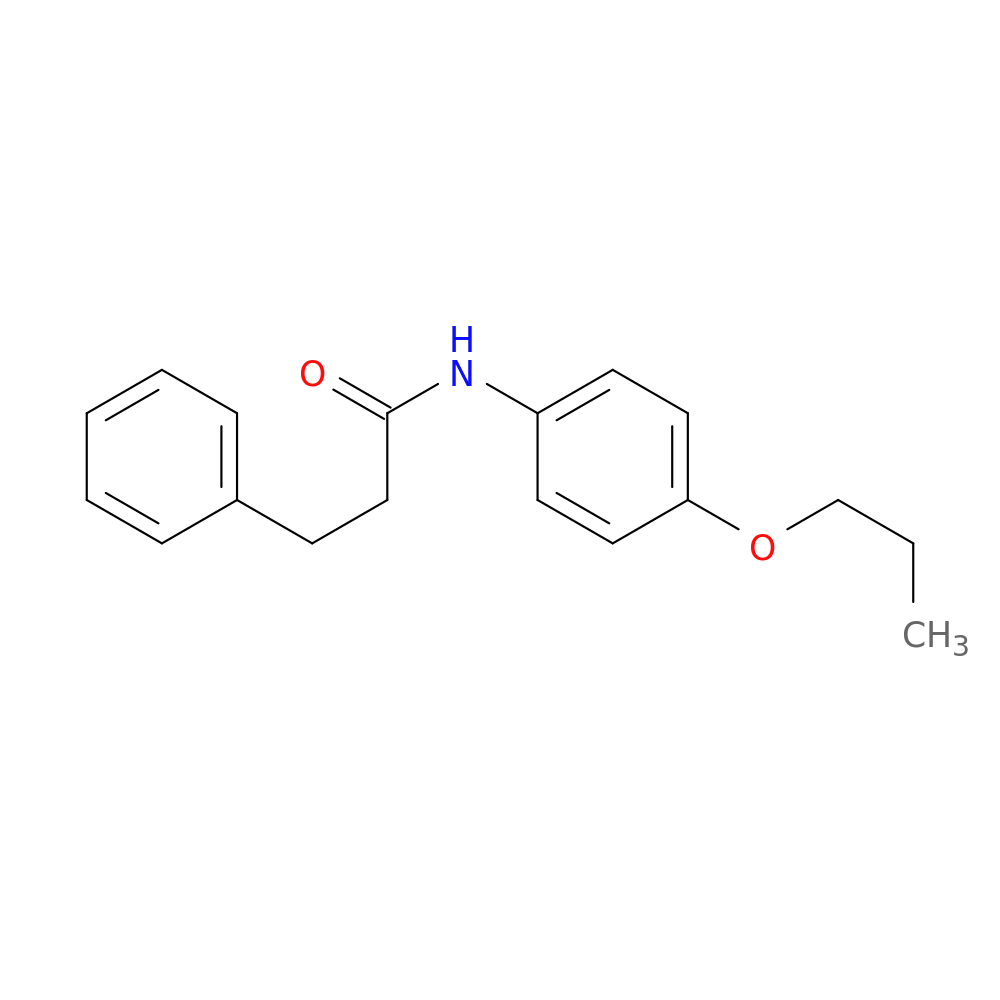 3-phenyl-N-(4-propoxyphenyl)propanamide