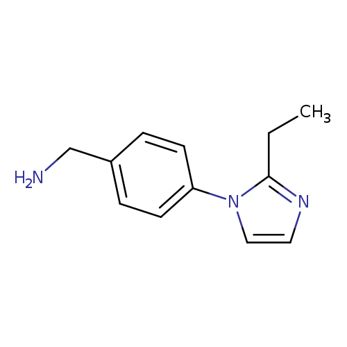 1-[4-(2-ethyl-1H-imidazol-1-yl)phenyl]methanamine