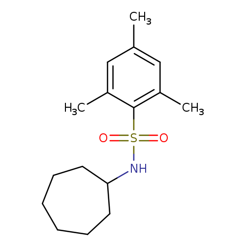 N-cycloheptyl-2,4,6-trimethylbenzene-1-sulfonamide