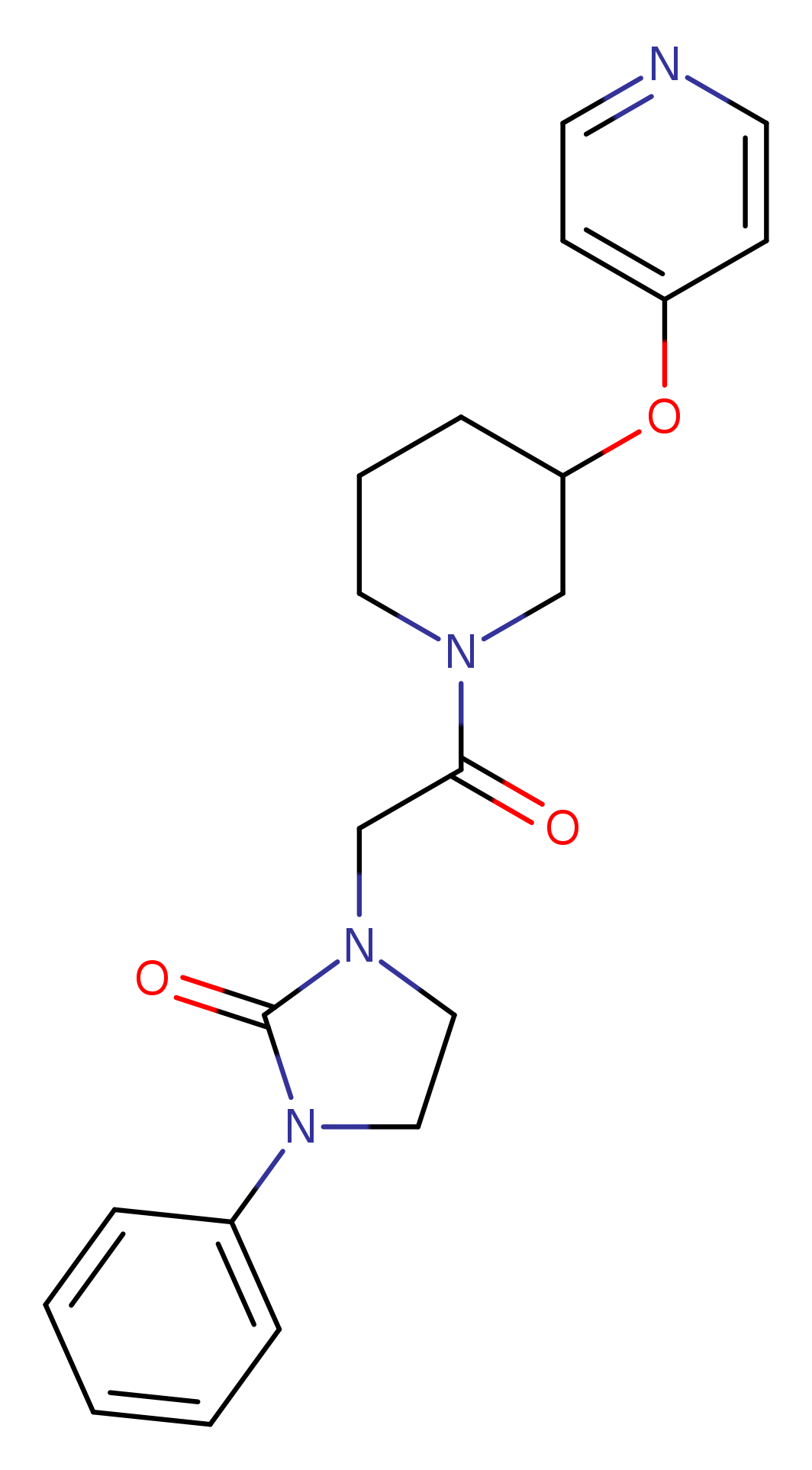 1-{2-oxo-2-[3-(pyridin-4-yloxy)piperidin-1-yl]ethyl}-3-phenylimidazolidin-2-one