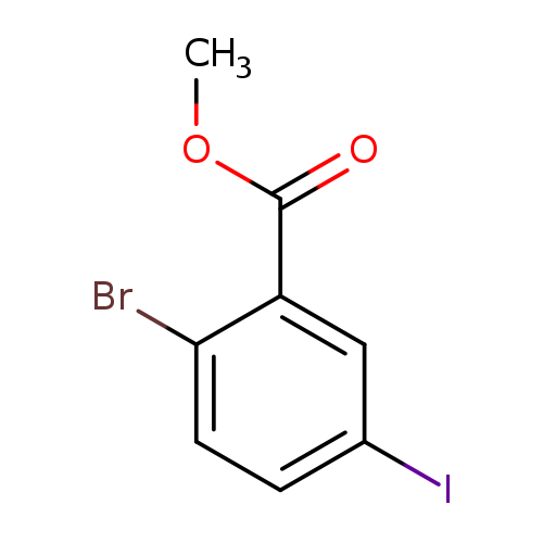 2-broMo-5-iodobenzoic acid Methyl ester
