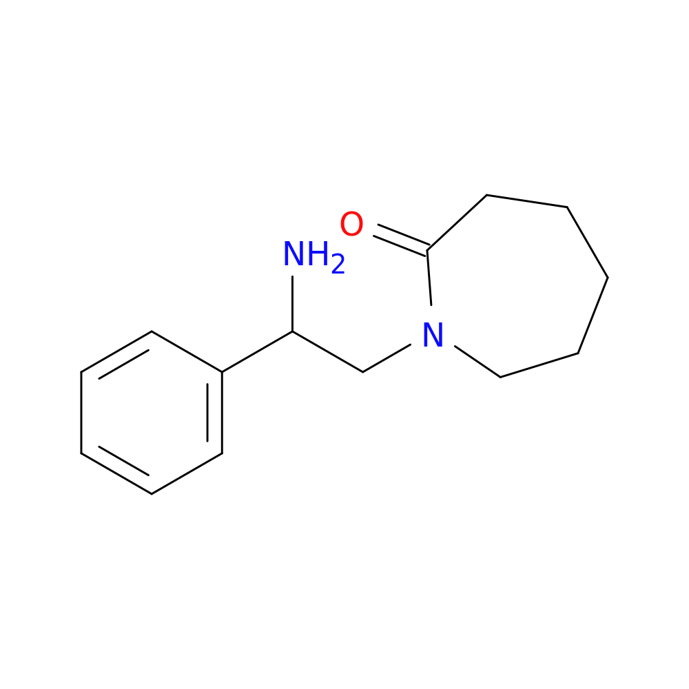 1-(2-amino-2-phenylethyl)azepan-2-one