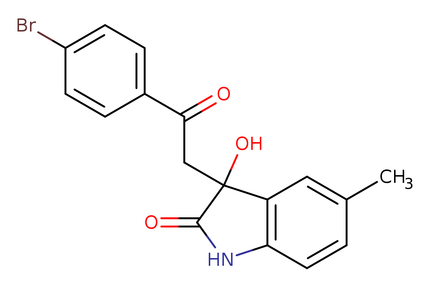 3-[2-(4-bromophenyl)-2-oxoethyl]-3-hydroxy-5-methyl-1,3-dihydro-2H-indol-2-one