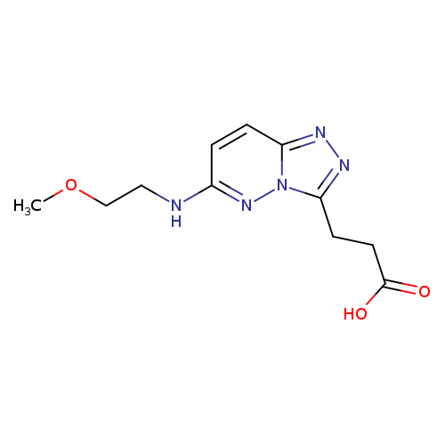 3-(6-((2-methoxyethyl)amino)-[1,2,4]triazolo[4,3-b]pyridazin-3-yl)propanoic acid