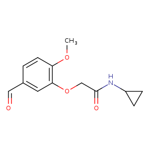 N-cyclopropyl-2-(5-formyl-2-methoxyphenoxy)acetamide