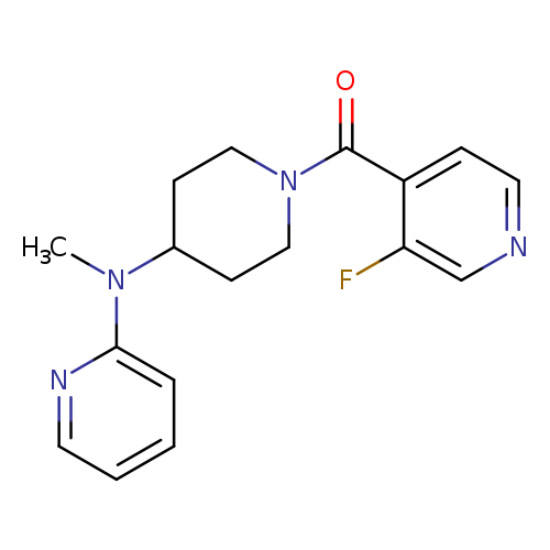 N-[1-(3-fluoropyridine-4-carbonyl)piperidin-4-yl]-N-methylpyridin-2-amine