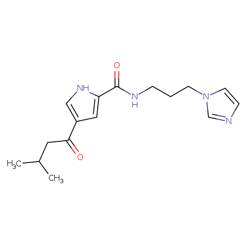 N-[3-(1H-imidazol-1-yl)propyl]-4-(3-methylbutanoyl)-1H-pyrrole-2-carboxamide
