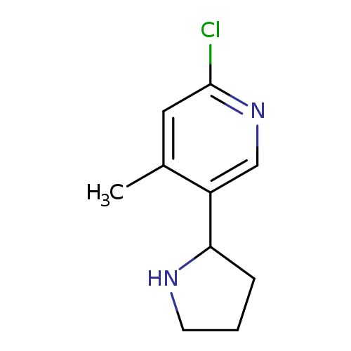 2-Chloro-4-methyl-5-(pyrrolidin-2-yl)pyridine