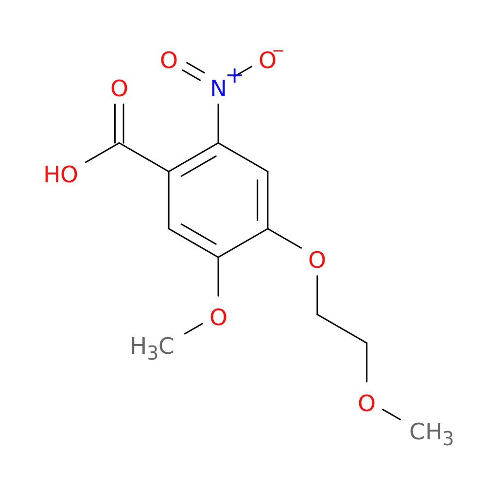 5-methoxy-4-(2-methoxyethoxy)-2-nitrobenzoic acid