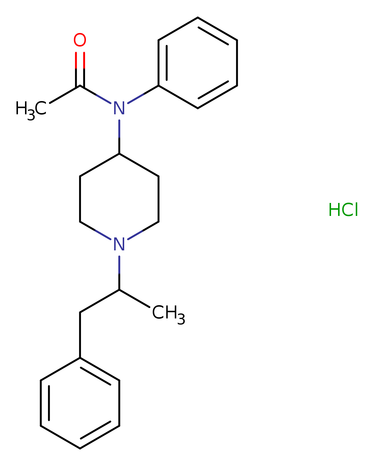 N-phenyl-N-(1-(1-phenylpropan-2-yl)piperidin-4-yl)acetamide,monohydrochloride