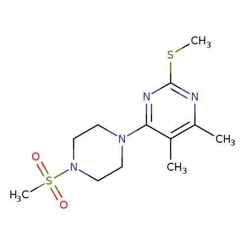 4-(4-methanesulfonylpiperazin-1-yl)-5,6-dimethyl-2-(methylsulfanyl)pyrimidine