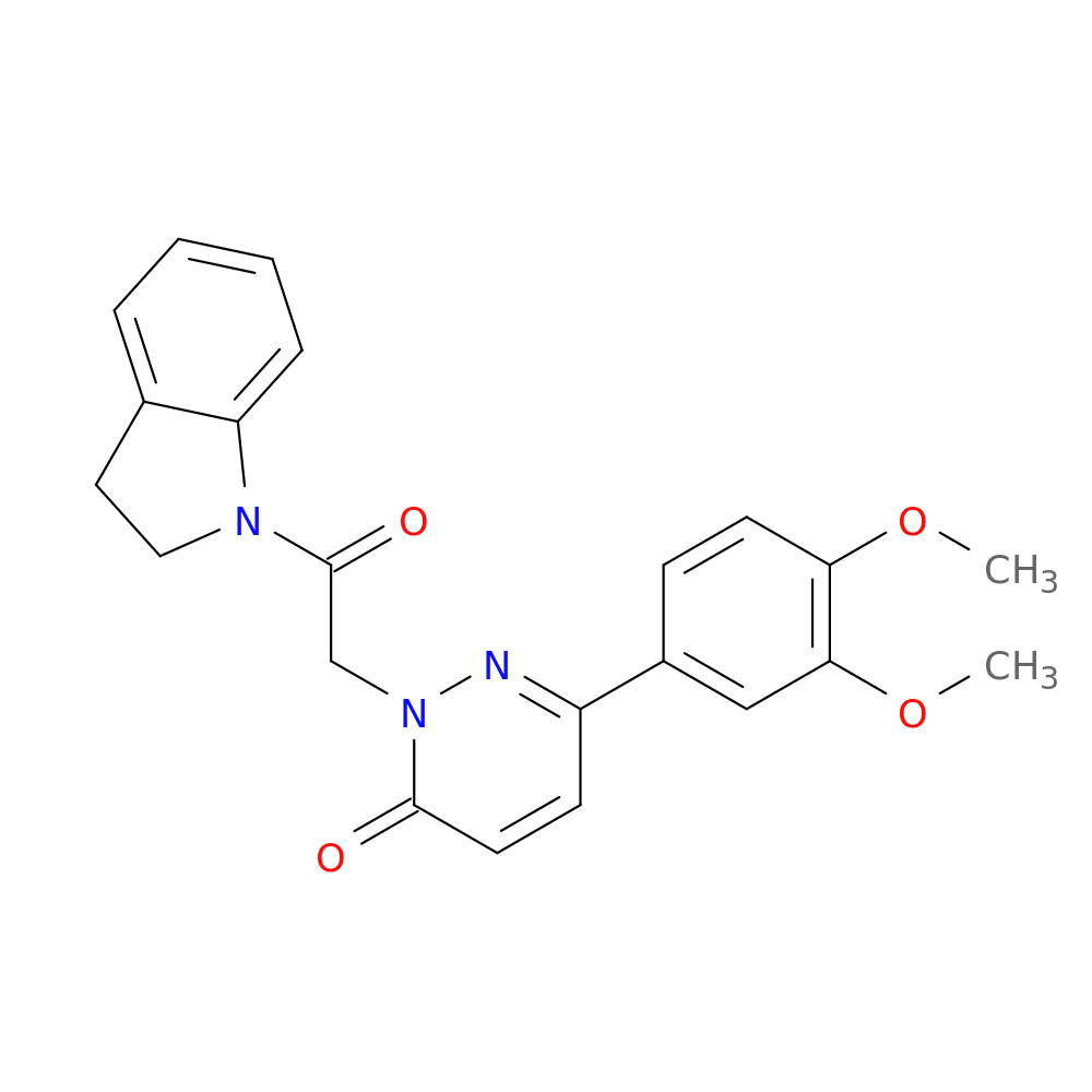 2-[2-(2,3-dihydro-1H-indol-1-yl)-2-oxoethyl]-6-(3,4-dimethoxyphenyl)-2,3-dihydropyridazin-3-one