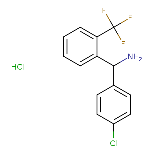 (4-chlorophenyl)[2-(trifluoromethyl)phenyl]methanamine hydrochloride