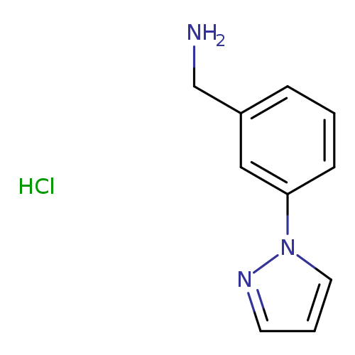 Benzenemethanamine, 3-(1H-pyrazol-1-yl)-, hydrochloride (1:1)