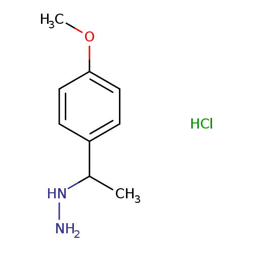 [1-(4-methoxyphenyl)ethyl]hydrazine hydrochloride