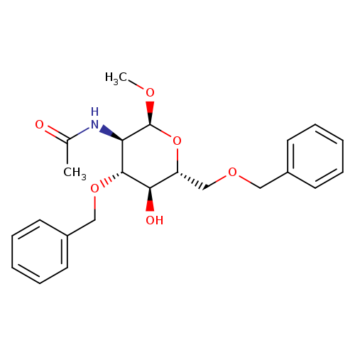 Methyl 2-acetamido-3,6-di-O-benzyl-2-deoxy-a-D-glucopyranoside