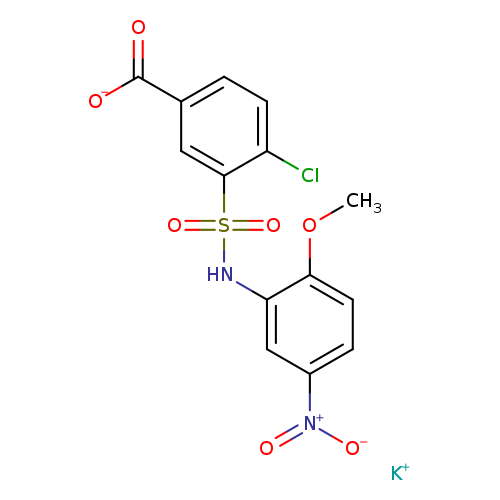 potassium 4-chloro-3-[(2-methoxy-5-nitrophenyl)sulfamoyl]benzoate