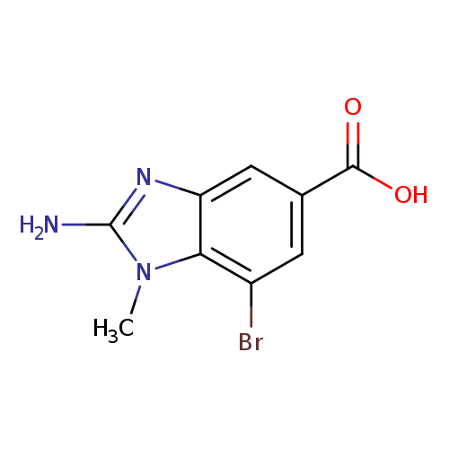 2-amino-7-bromo-1-methyl-1H-1,3-benzodiazole-5-carboxylicacid