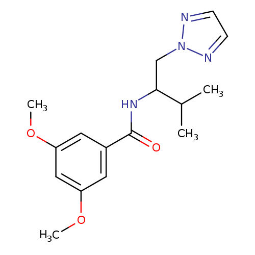 3,5-dimethoxy-N-[3-methyl-1-(2H-1,2,3-triazol-2-yl)butan-2-yl]benzamide