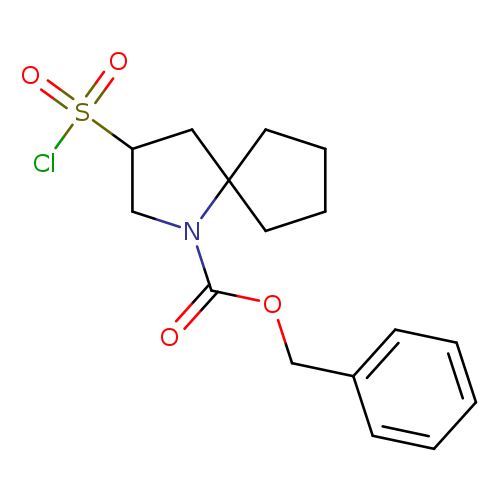 benzyl3-(chlorosulfonyl)-1-azaspiro[4.4]nonane-1-carboxylate