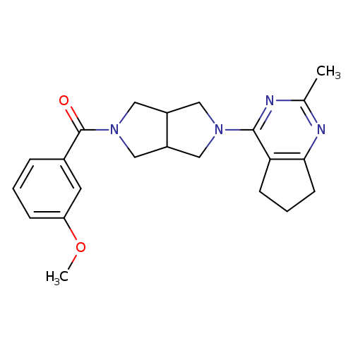 2-(3-methoxybenzoyl)-5-{2-methyl-5H,6H,7H-cyclopenta[d]pyrimidin-4-yl}-octahydropyrrolo[3,4-c]pyrrole