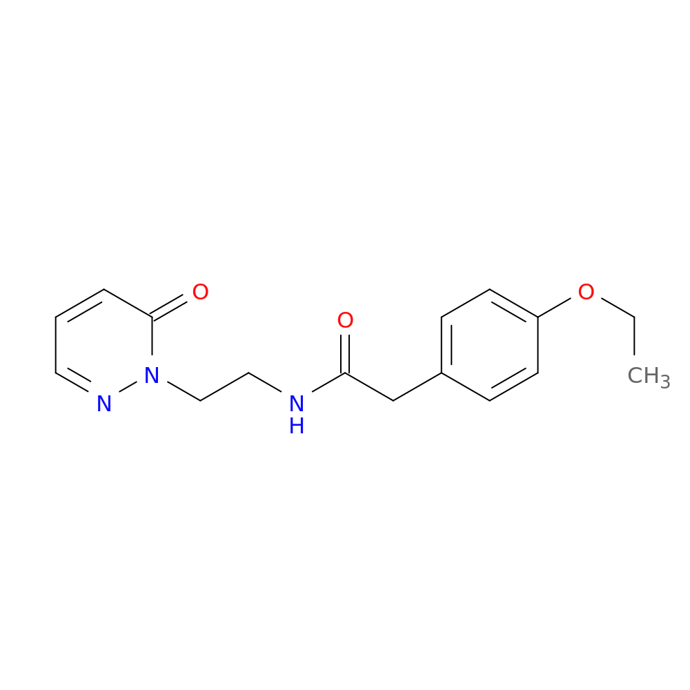 2-(4-ethoxyphenyl)-N-[2-(6-oxo-1,6-dihydropyridazin-1-yl)ethyl]acetamide
