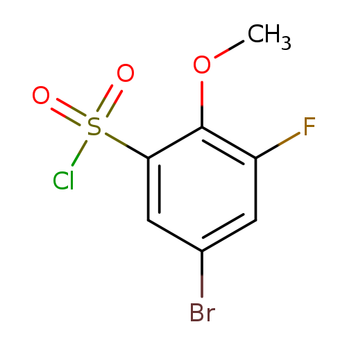 5-bromo-3-fluoro-2-methoxybenzene-1-sulfonyl chloride