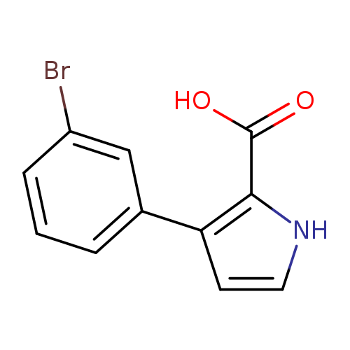 3-(3-bromophenyl)-1H-pyrrole-2-carboxylicacid