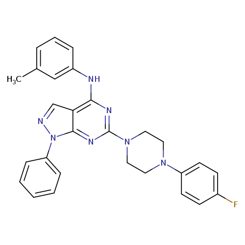 6-[4-(4-fluorophenyl)piperazin-1-yl]-N-(3-methylphenyl)-1-phenyl-1H-pyrazolo[3,4-d]pyrimidin-4-amine