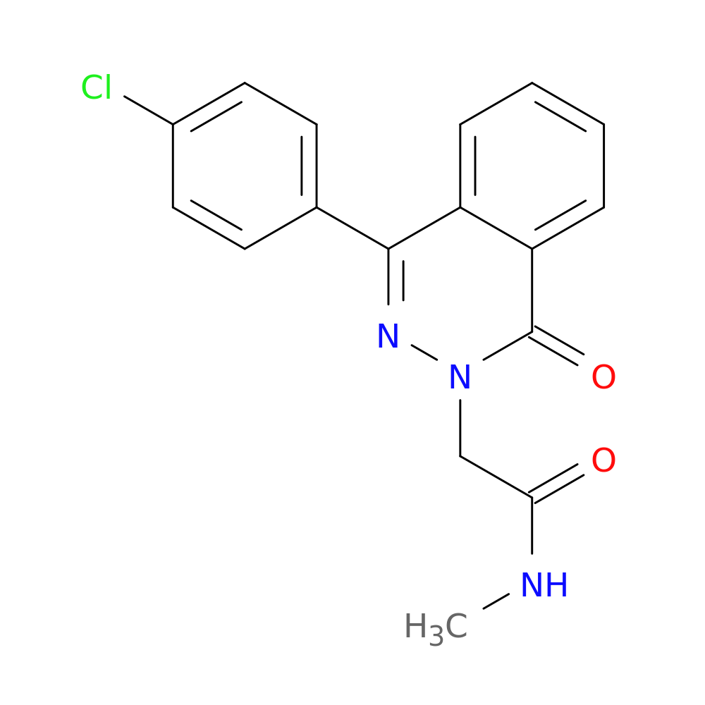 2-(4-(4-chlorophenyl)-1-oxo-2(1H)-phthalazinyl)-N-methylacetamide