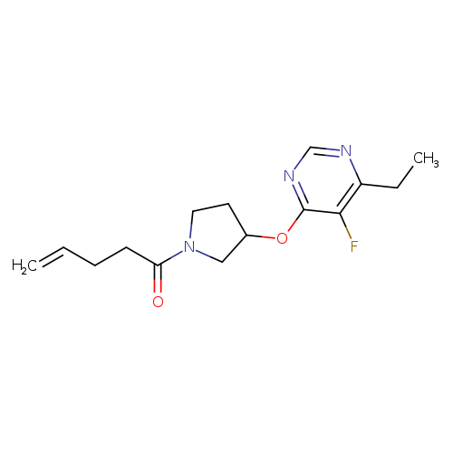 1-{3-[(6-ethyl-5-fluoropyrimidin-4-yl)oxy]pyrrolidin-1-yl}pent-4-en-1-one