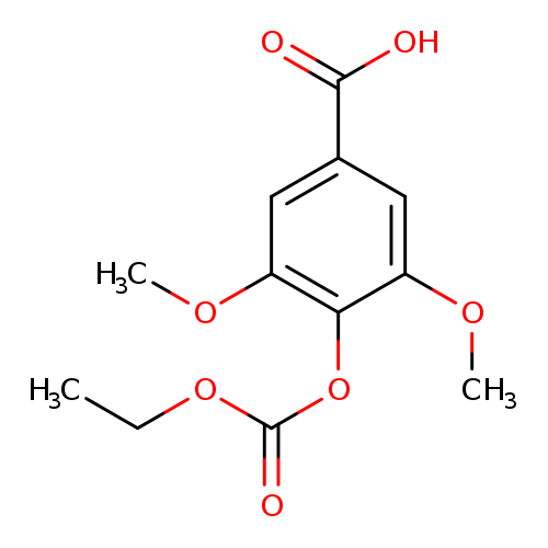 BENZOIC ACID, 4-[(ETHOXYCARBONYL)OXY]-3,5-DIMETHOXY-