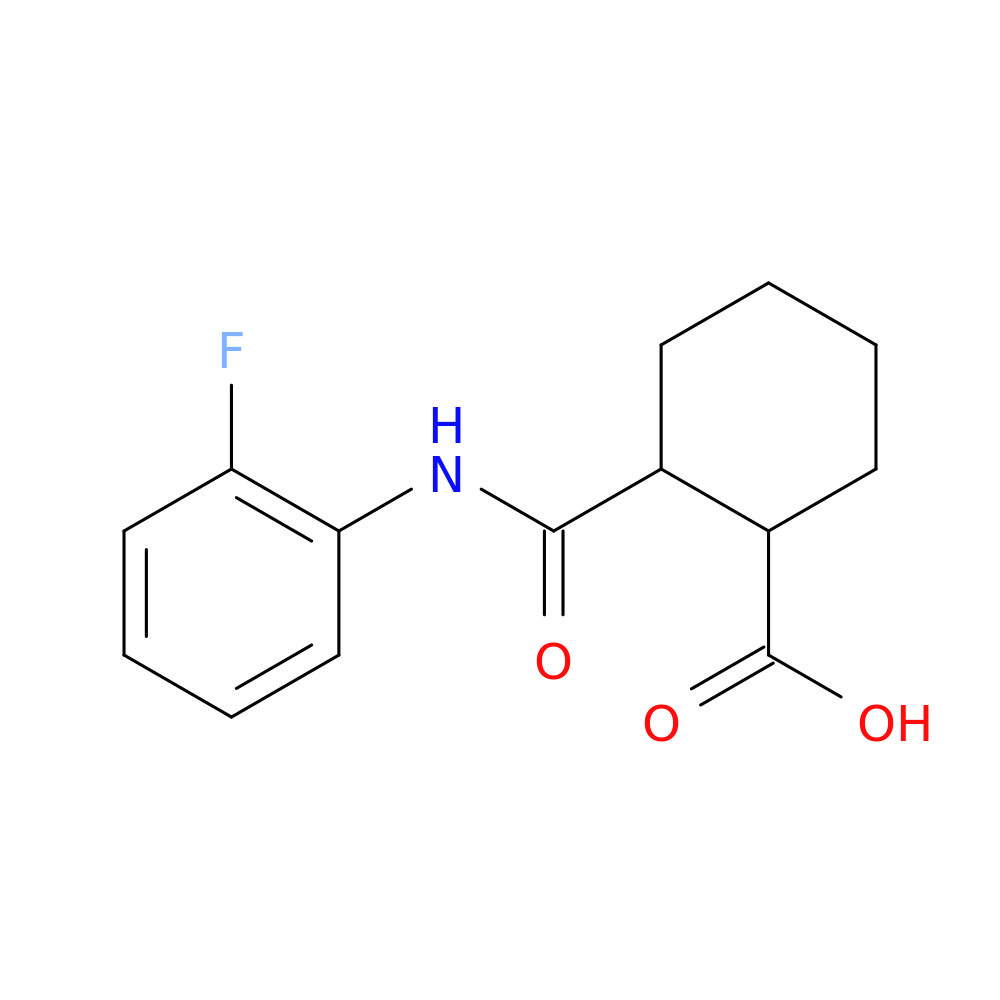 2-[(2-fluorophenyl)carbamoyl]cyclohexane-1-carboxylic acid