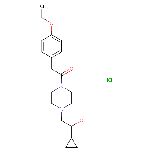 1-[4-(2-cyclopropyl-2-hydroxyethyl)piperazin-1-yl]-2-(4-ethoxyphenyl)ethan-1-one hydrochloride
