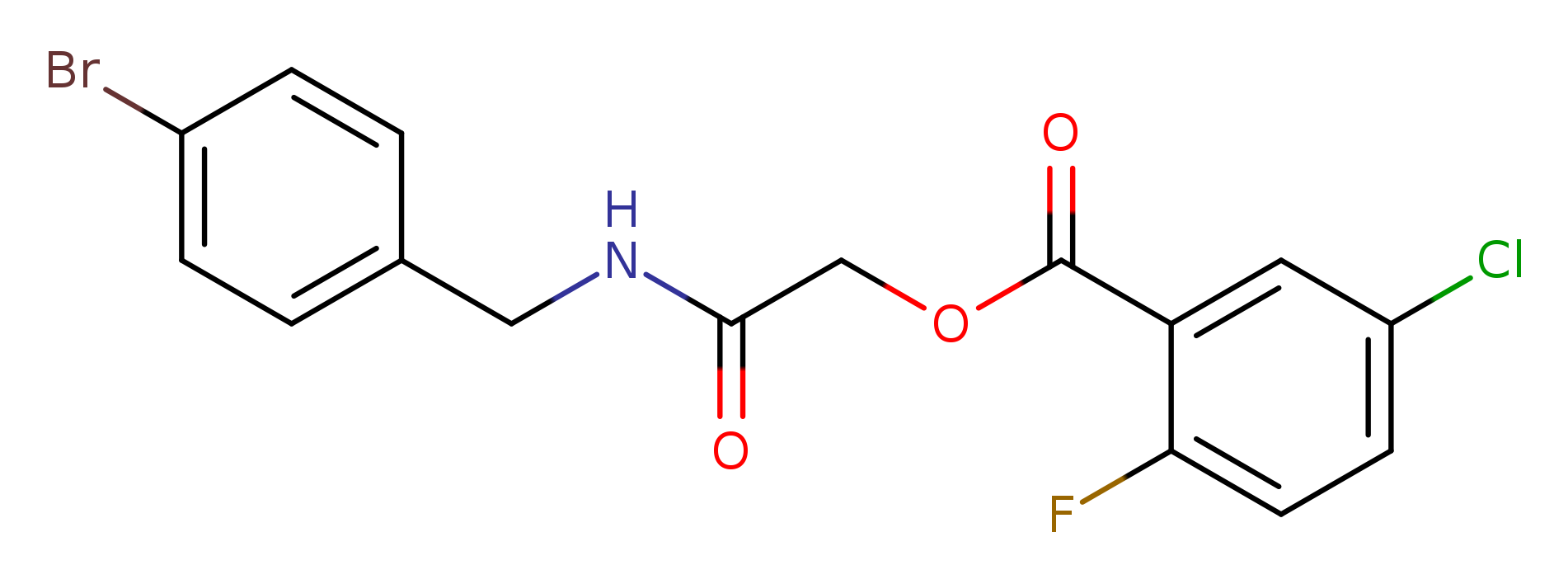 {[(4-bromophenyl)methyl]carbamoyl}methyl 5-chloro-2-fluorobenzoate