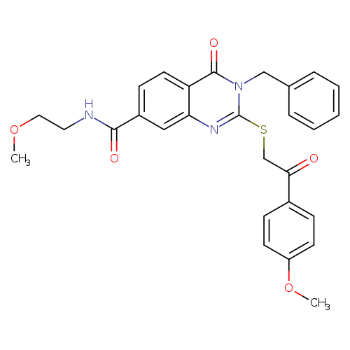 3-benzyl-N-(2-methoxyethyl)-2-{[2-(4-methoxyphenyl)-2-oxoethyl]sulfanyl}-4-oxo-3,4-dihydroquinazoline-7-carboxamide