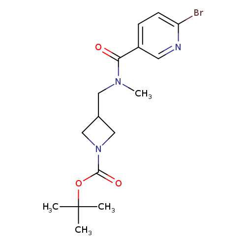 tert-butyl 3-{[1-(6-bromopyridin-3-yl)-N-methylformamido]methyl}azetidine-1-carboxylate