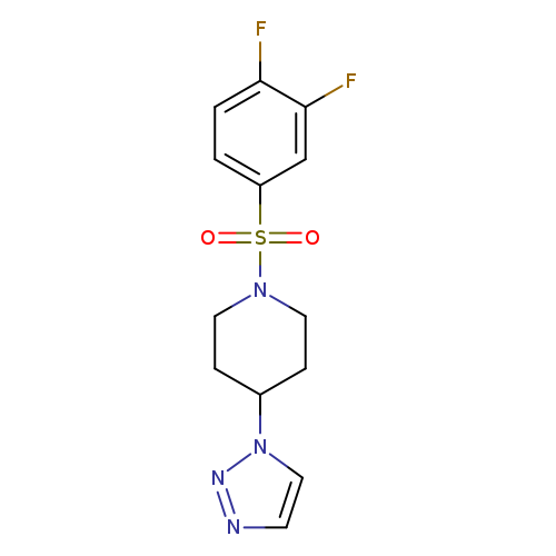 1-(3,4-difluorobenzenesulfonyl)-4-(1H-1,2,3-triazol-1-yl)piperidine