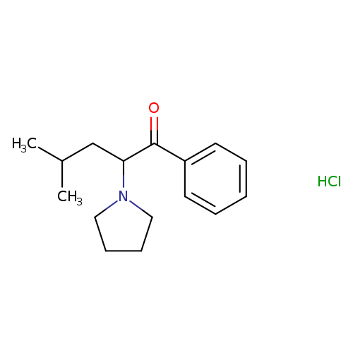 4-methyl-1-phenyl-2-(pyrrolidin-1-yl)pentan-1-one,monohydrochloride