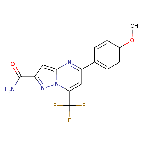 5-(4-methoxyphenyl)-7-(trifluoromethyl)pyrazolo[1,5-a]pyrimidine-2-carboxamide