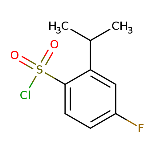 4-fluoro-2-(propan-2-yl)benzene-1-sulfonyl chloride