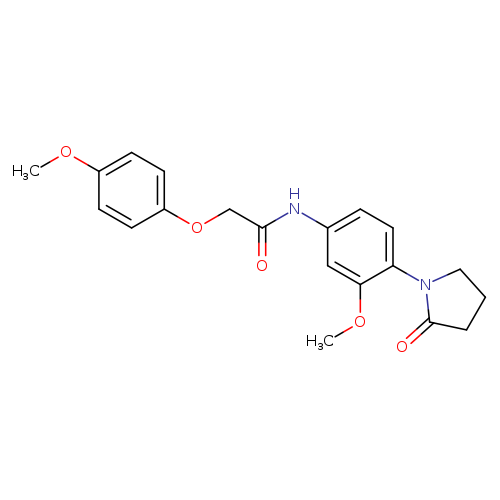 N-[3-methoxy-4-(2-oxopyrrolidin-1-yl)phenyl]-2-(4-methoxyphenoxy)acetamide