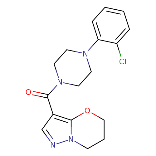 1-(2-chlorophenyl)-4-{5H,6H,7H-pyrazolo[3,2-b][1,3]oxazine-3-carbonyl}piperazine