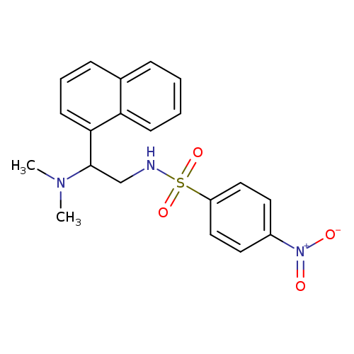 N-[2-(dimethylamino)-2-(naphthalen-1-yl)ethyl]-4-nitrobenzene-1-sulfonamide